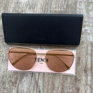 Fendi Rose Gold  Sunglasses